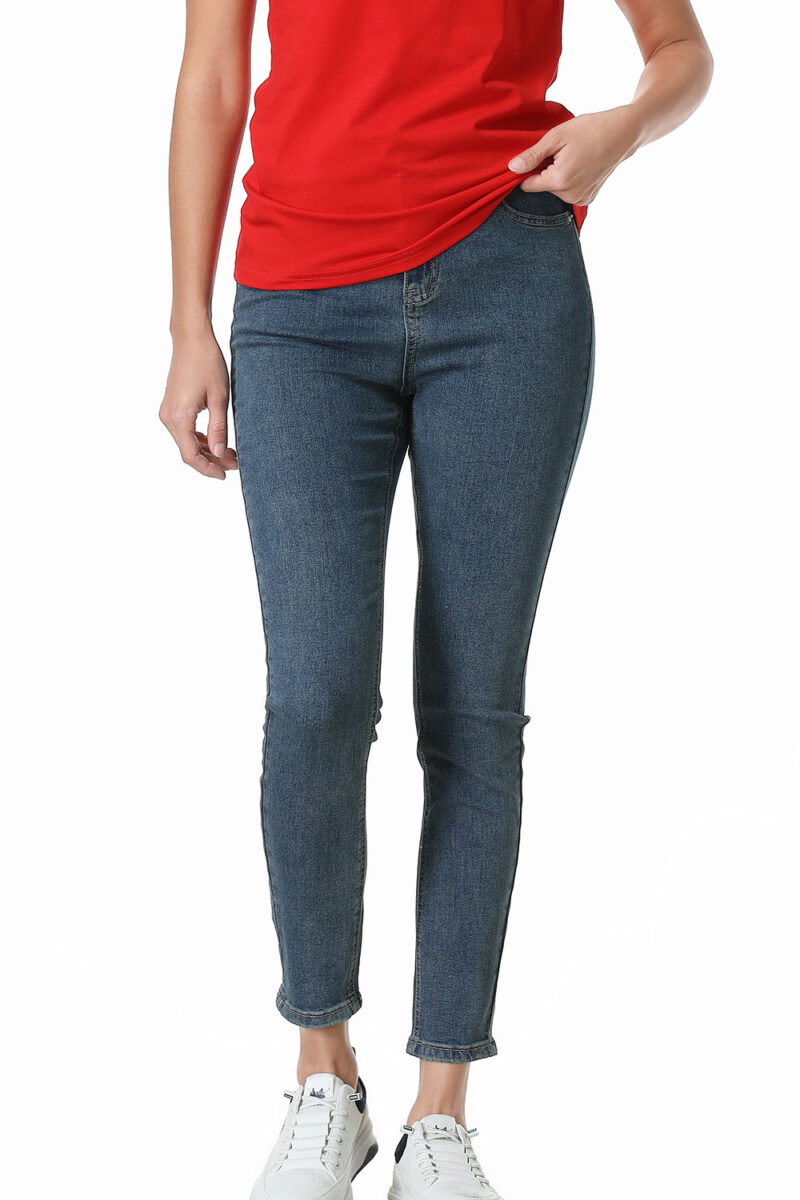 Women's navy jeans