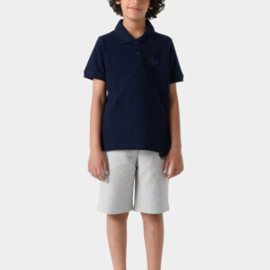 RWB-1S25-E301-1-1 Navy Basic Polo Shirt For Boys, Regular Fit