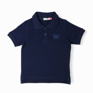 RWB-1S25-E301-1-6 Navy Basic Polo Shirt For Boys, Regular Fit