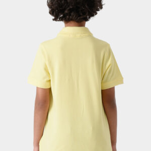 RWB-1S25-E301-5-4 Yellow Basic Polo Shirt For Boys, Regular Fit