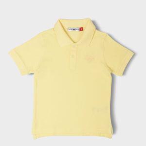 RWB-1S25-E301-5-6 Yellow Basic Polo Shirt For Boys, Regular Fit