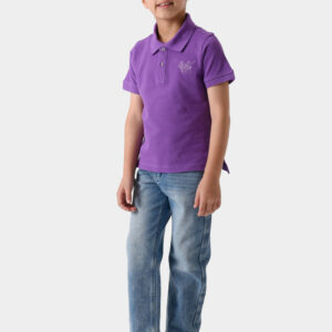 Crimson Basic Polo Shirt For Boys, Regular Fit