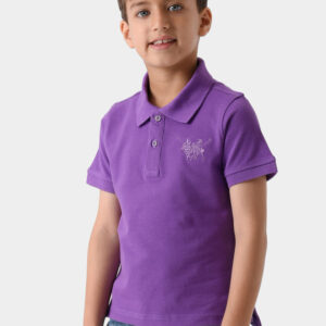 Crimson Basic Polo Shirt For Boys, Regular Fit