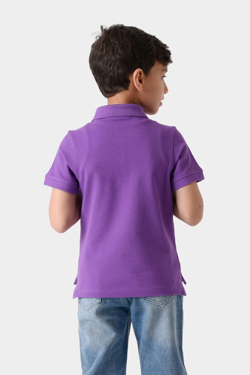 Crimson Basic Polo Shirt For Boys, Regular Fit
