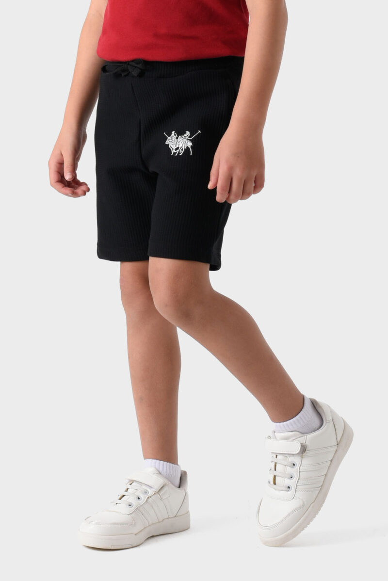 Black Shorts For Boys, Regular Fit