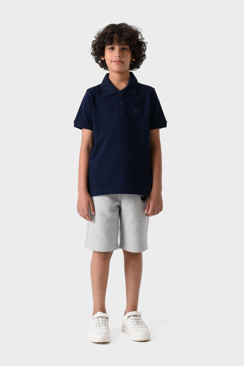 RWB-1S25-E331-2-1 Grey Shorts For Boys, Comfortable Fit