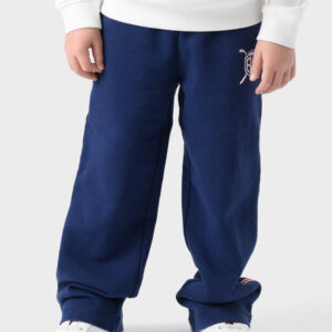 Navy Cotton Pants For Boys - Comfort Fit