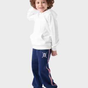 Navy Cotton Pants For Boys - Comfort Fit