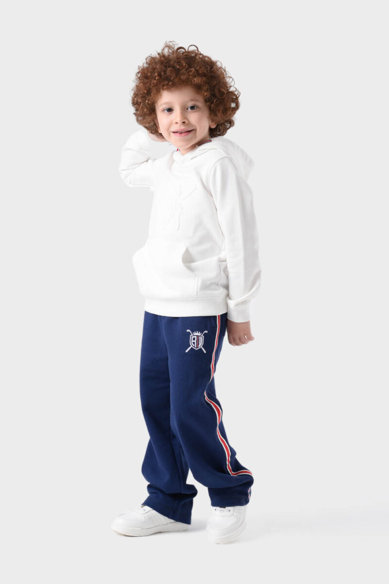 Navy Cotton Pants For Boys - Comfort Fit