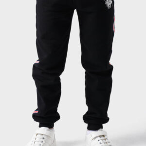 Black Cotton Pants For Boys - Comfort Fit