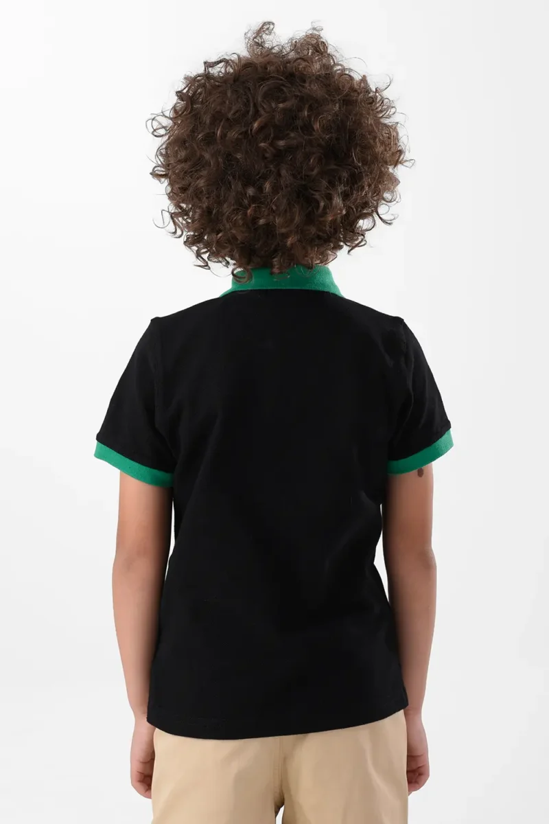 RWB-2S24-005-2 (5) Black Polo Shirt For Boys, Regular Fit