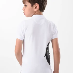 White Polo Shirt for Boys, Regular Fit