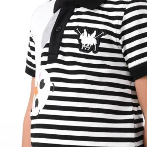 RWB-2S24-016-1 (2) White & Black Polo Shirt for Boys, Regular Fit