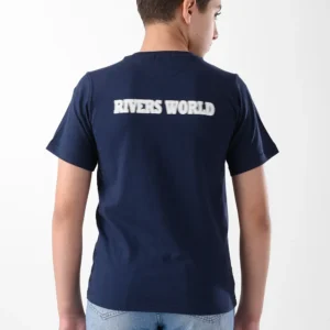 Navy T-Shirt for boys, Regular Fit