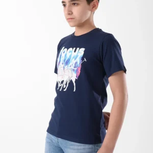 Navy T-Shirt for boys, Regular Fit