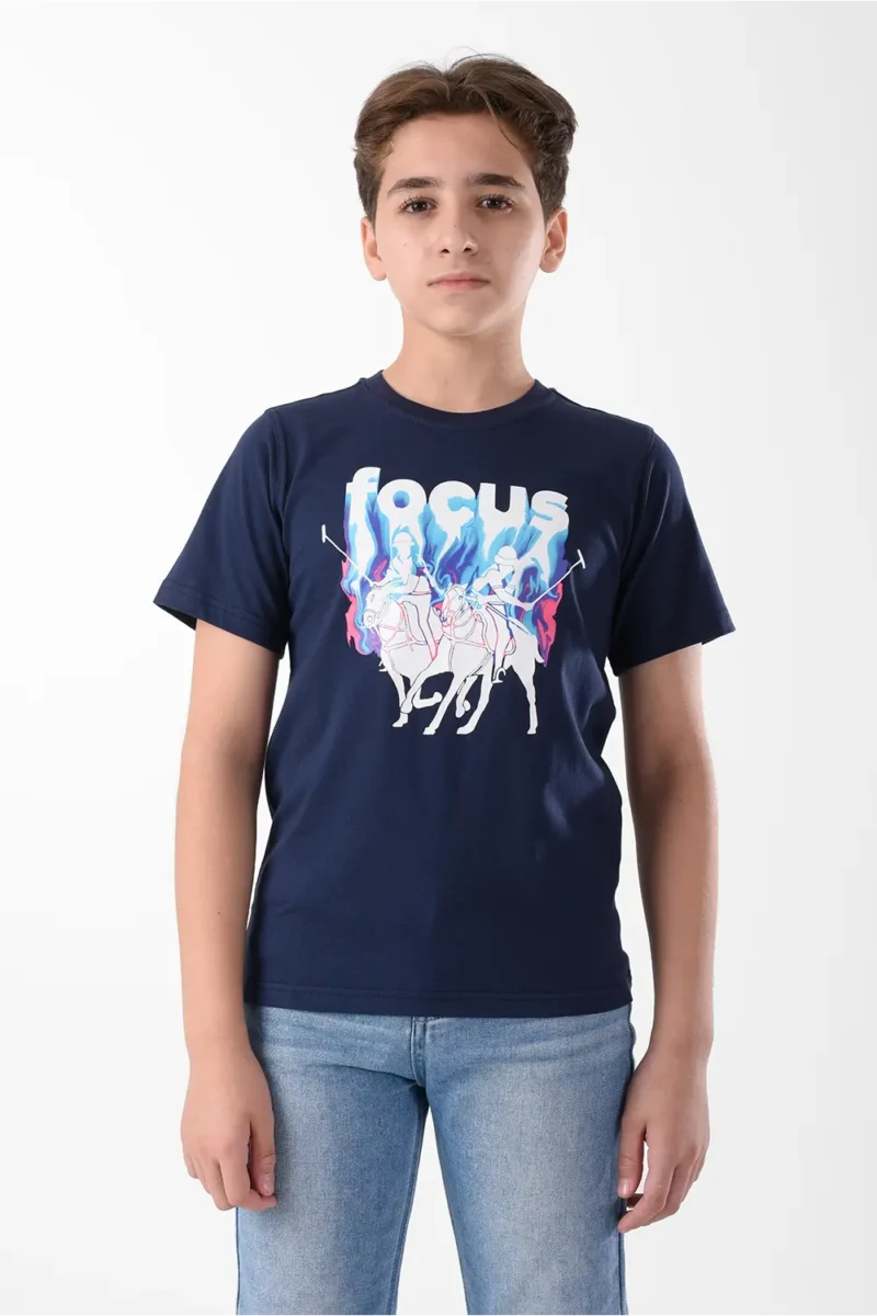Navy T-Shirt for boys, Regular Fit
