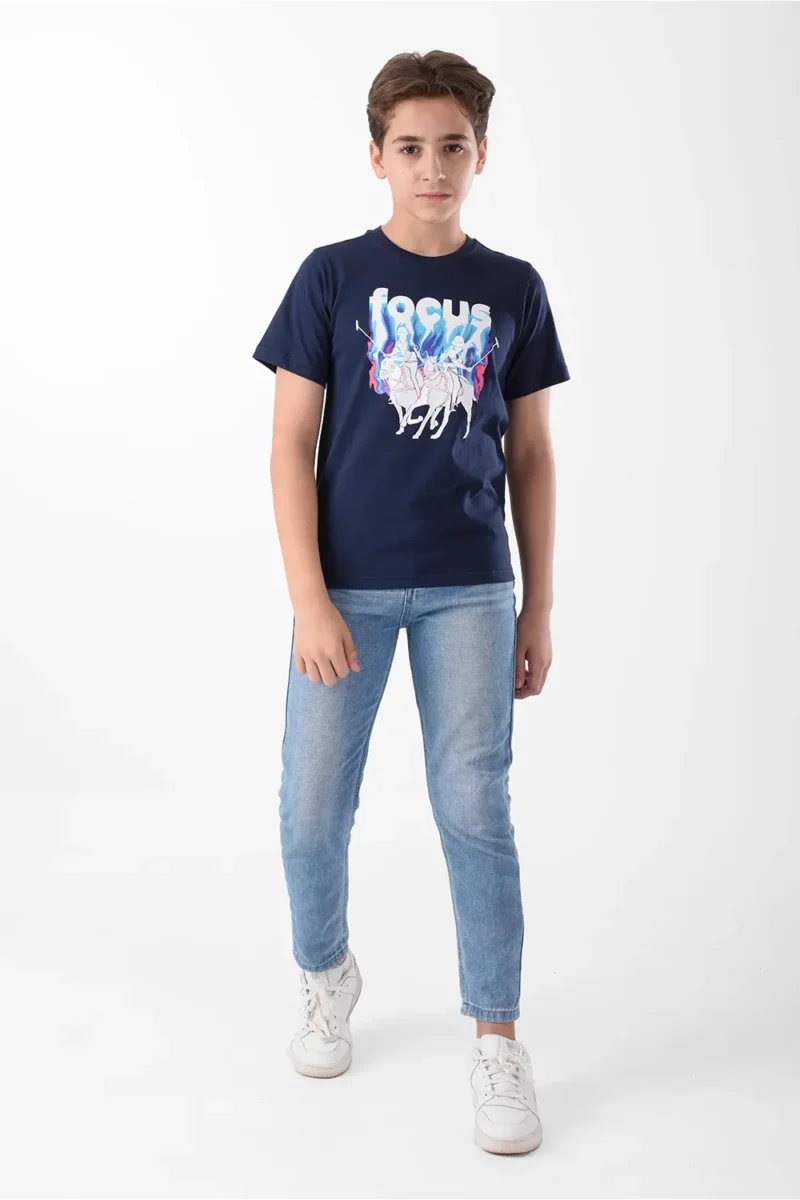 Navy T-Shirt for boys, Regular Fit