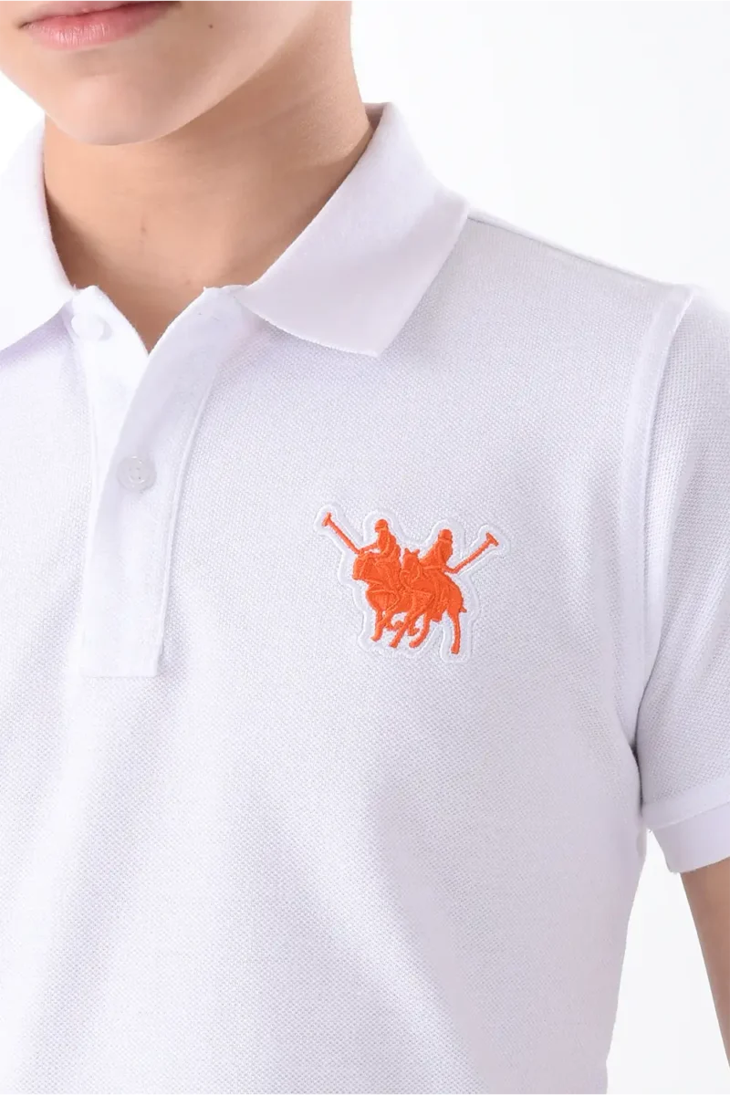 RWB-2S24-034-6-Y12 (1) White Polo Shirt for Boys, Regular Fit