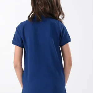 Navy Polo Shirt For Girls, Regular Fit