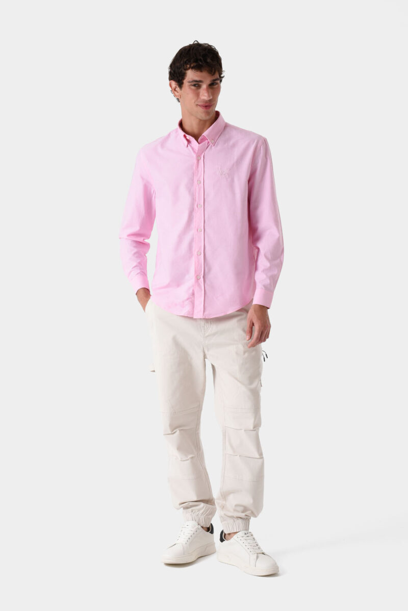 RWM-1S25-E102-10-1 Pink Shirt For Men, Regular Fit