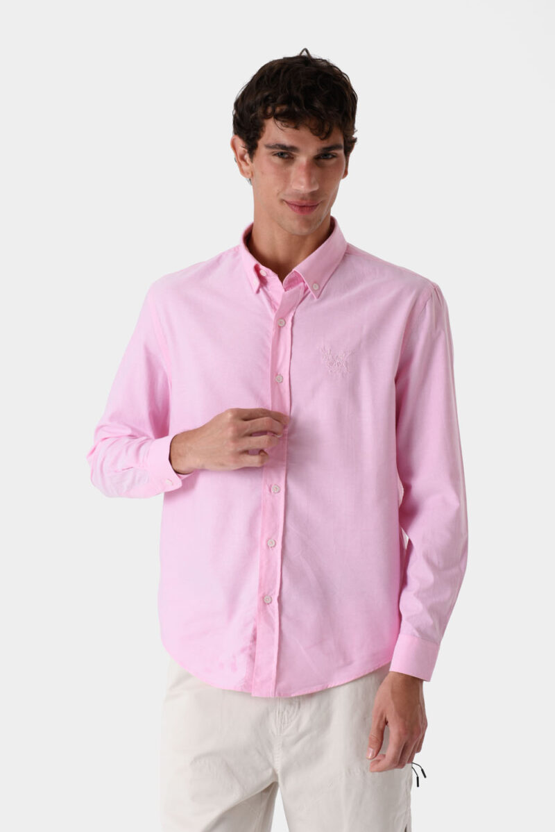 RWM-1S25-E102-10-2 Pink Shirt For Men, Regular Fit