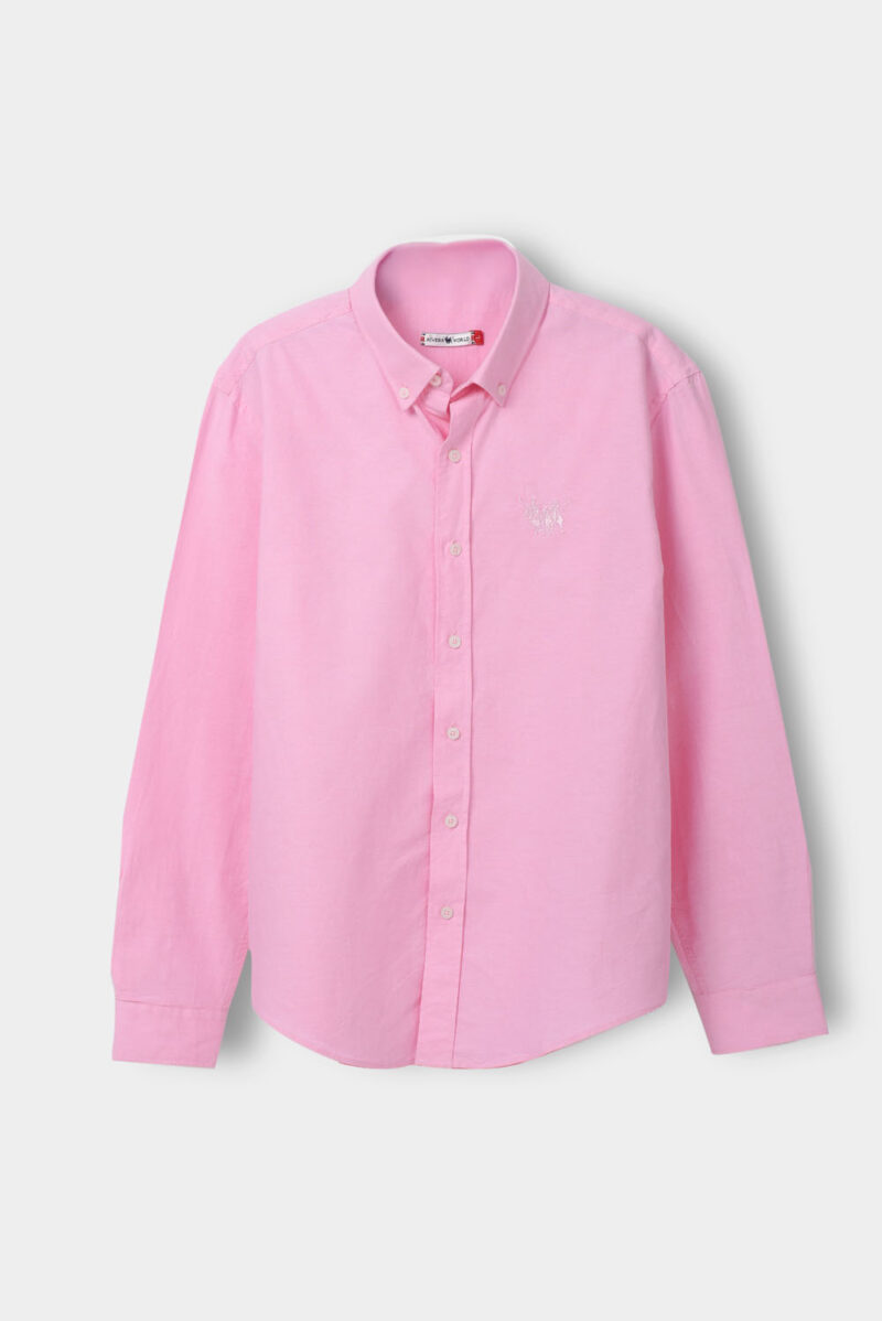 RWM-1S25-E102-10-6 Pink Shirt For Men, Regular Fit