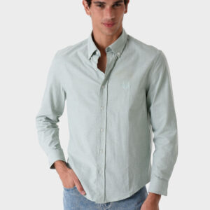 Green Shirt For Men, Regular Fit