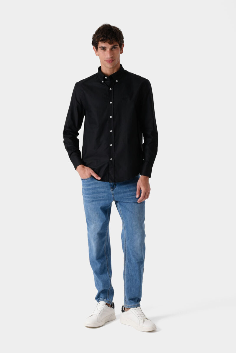 Black Shirt For Men, Regular Fit
