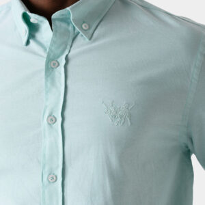 RWM-1S25-E102-7-3 Mint Green Shirt For Men, Regular Fit