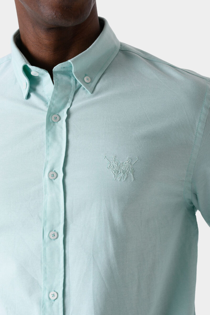 RWM-1S25-E102-7-3 Mint Green Shirt For Men, Regular Fit