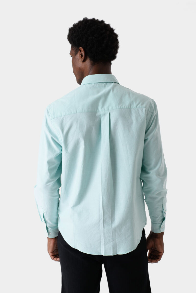 RWM-1S25-E102-7-5 Mint Green Shirt For Men, Regular Fit