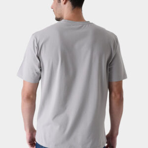 RWM-1S25-E111-3-4 Grey Basic T-Shirt For Men, Regular Fit