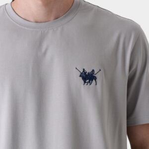 RWM-1S25-E111-3-5 Grey Basic T-Shirt For Men, Regular Fit