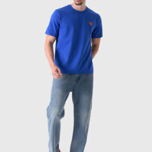 Blue Basic T-Shirt For Men, Regular Fit