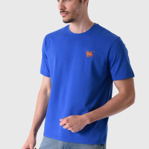 Blue Basic T-Shirt For Men, Regular Fit