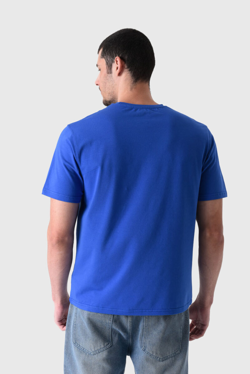 Blue Basic T-Shirt For Men, Regular Fit