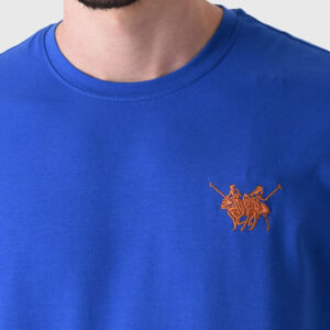 Blue Basic T-Shirt For Men, Regular Fit