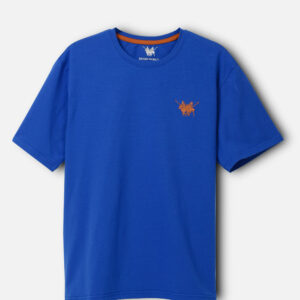 Blue Basic T-Shirt For Men, Regular Fit