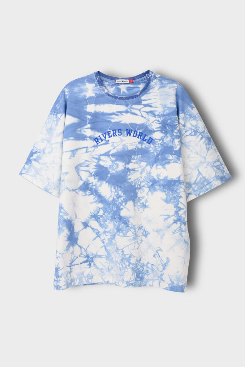 Matte White Men's Printed T-Shirt, Loose Fit