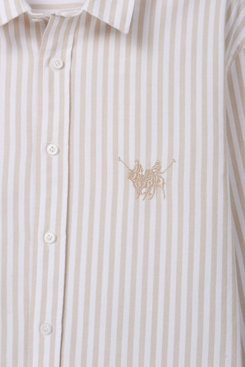 RWM-1S25-E128-2-7 Beige Men's Shirt, Regular Fit
