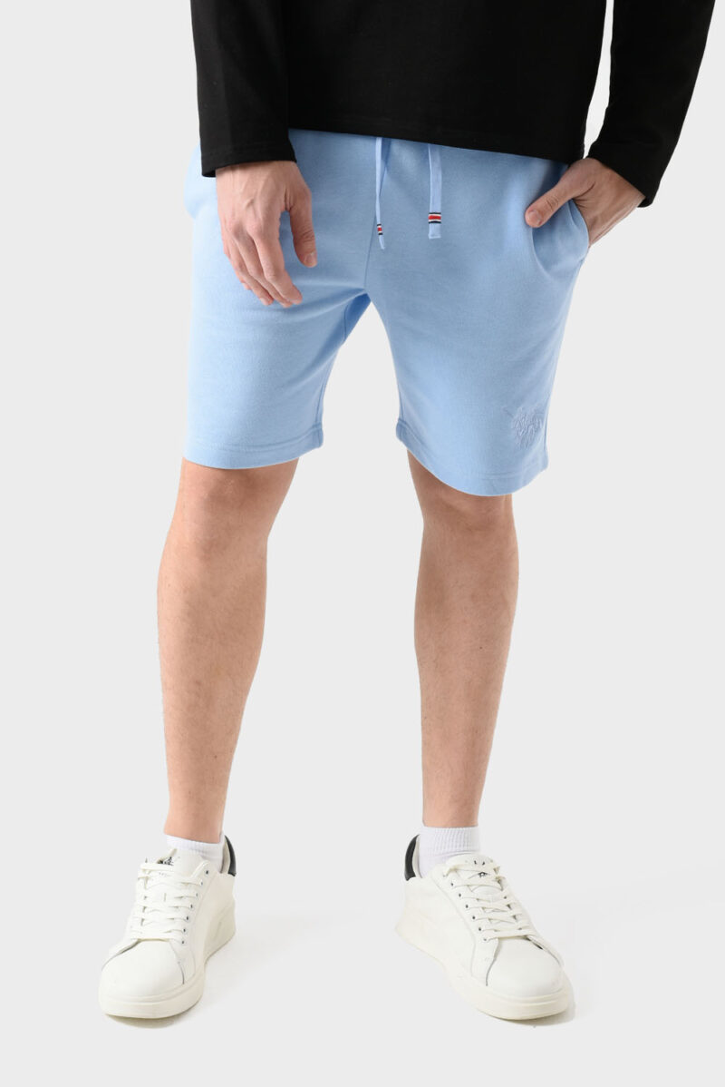 RWM-1W25-127-1B Blue Cotton Shorts For Men - Comfort Fit