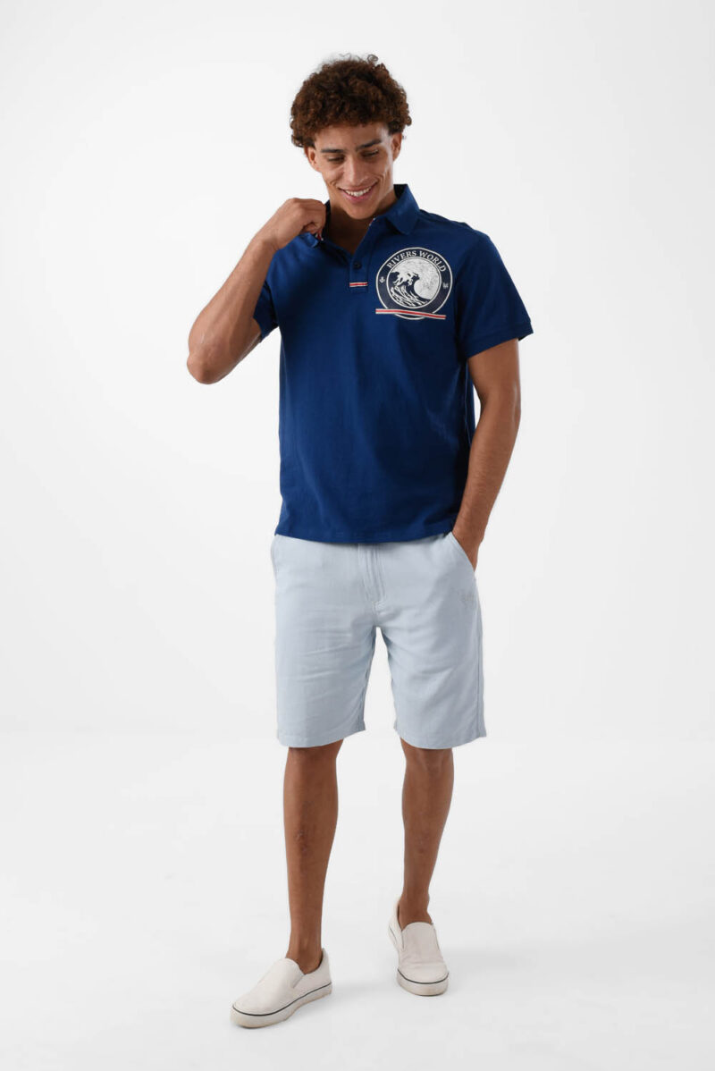 Navy Polo Shirt for men, Regular Fit
