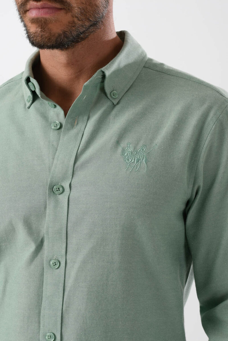 RWM-2S24-027-2 (1) Green Shirts For Men, Regular Fit