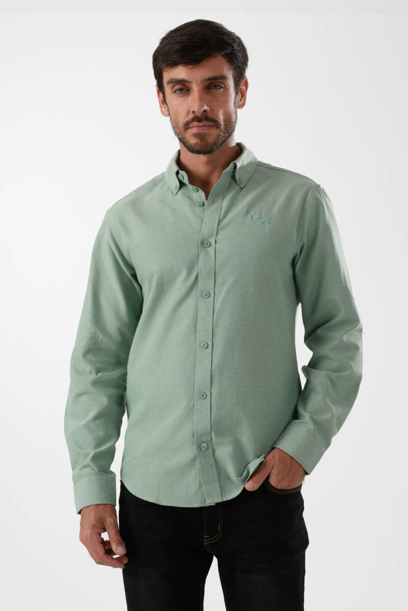 RWM-2S24-027-2 (4) Green Shirts For Men, Regular Fit