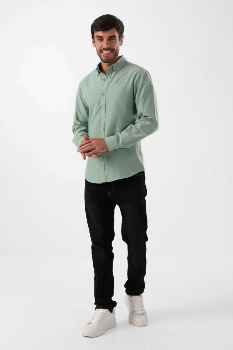 RWM-2S24-027-2 (5) Green Shirts For Men, Regular Fit