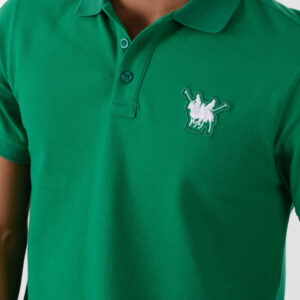 Green Polo Shirt for men, Regular Fit