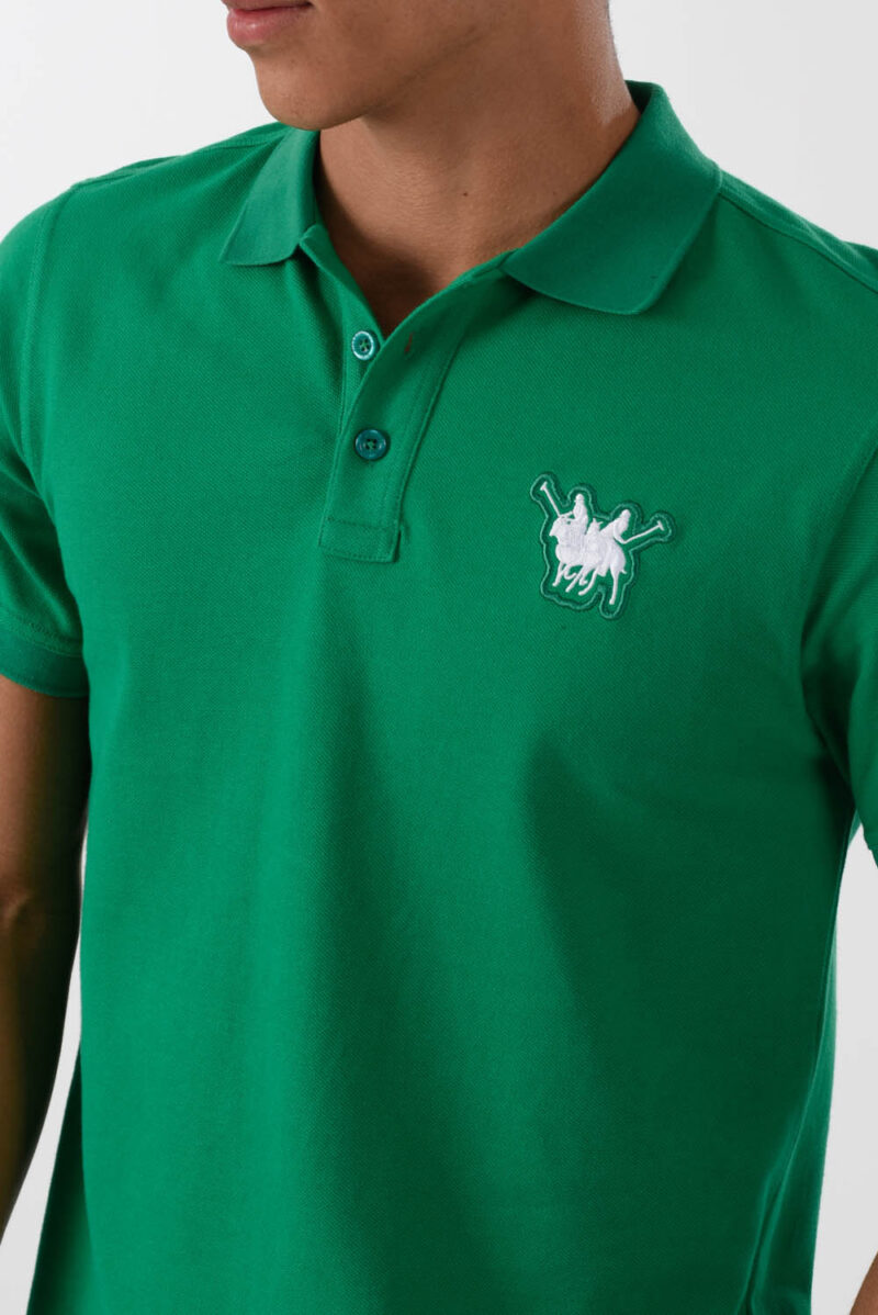 Green Polo Shirt for men, Regular Fit