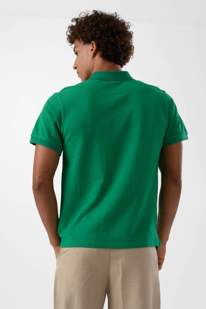 Green Polo Shirt for men, Regular Fit
