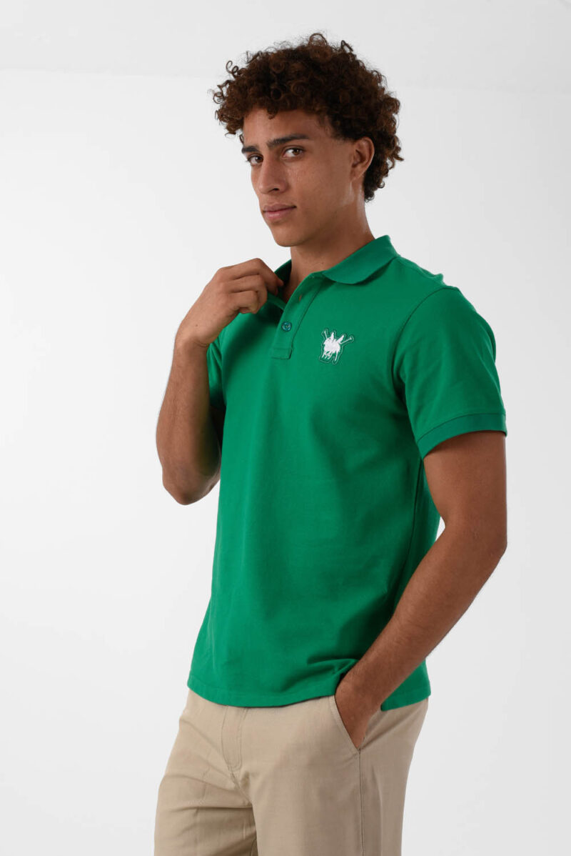 Green Polo Shirt for men, Regular Fit