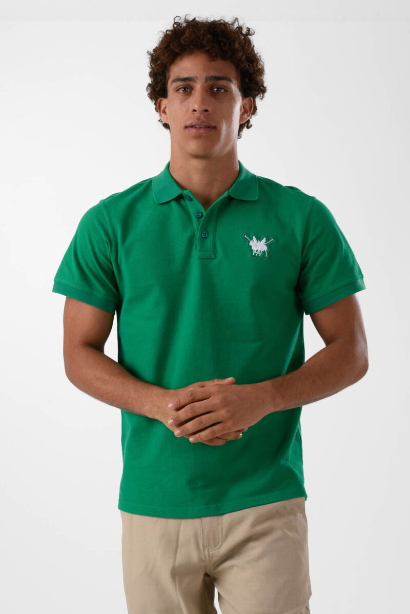 Green Polo Shirt for men, Regular Fit